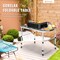 Silver Portable Aluminum BBQ Grill Table with Iron Mesh Surface